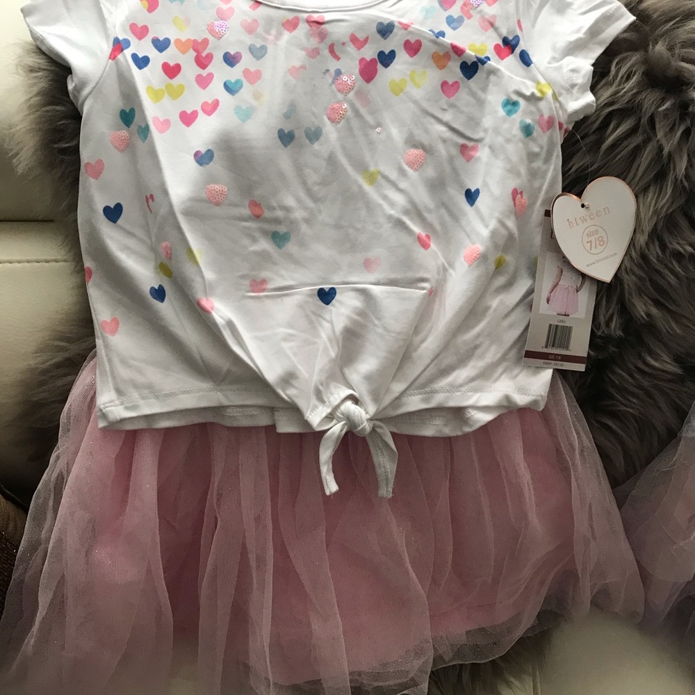 Girl two piece multicolor size 7/8 tutu set - Picture 2 of 4